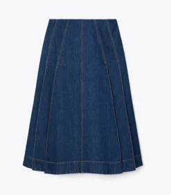JEANSROCK MIT FALTEN