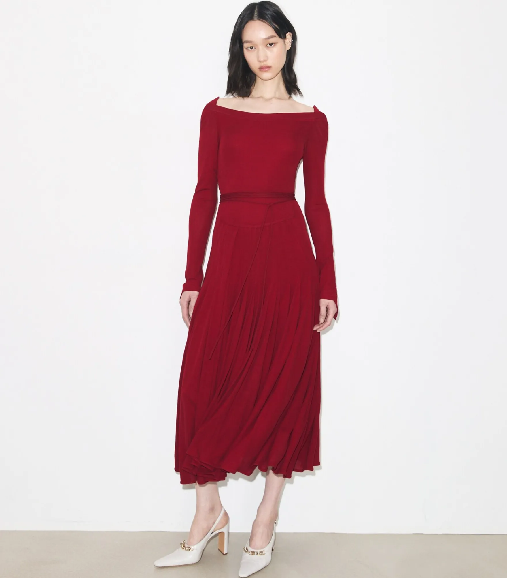 JERSEYKLEID AUS VISKOSE