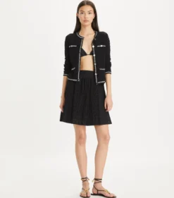 KENDRA CARDIGAN MIT LOGOSPITZE