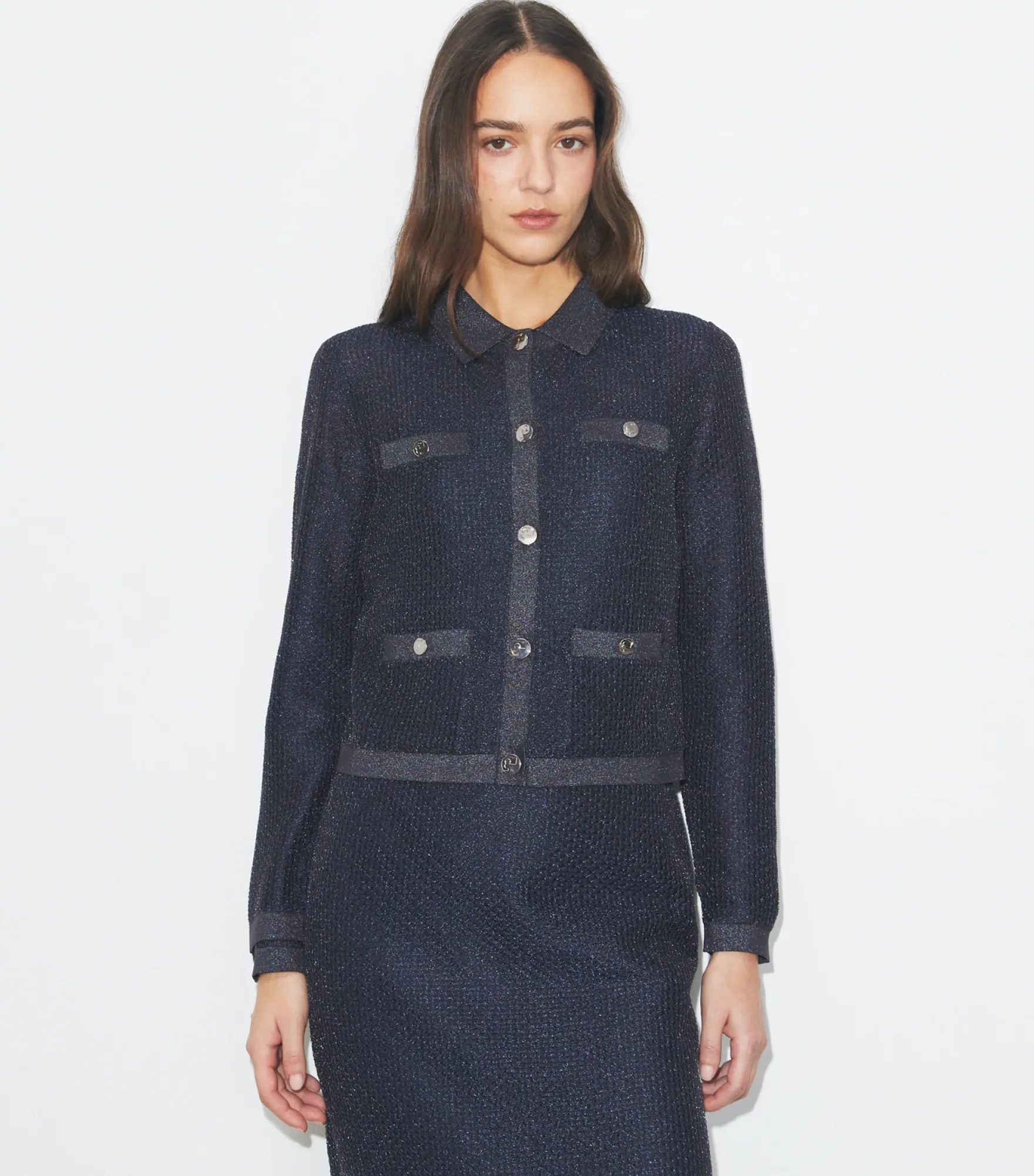 KENDRA MESH-CARDIGAN