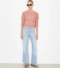 KENDRA MESH-CARDIGAN