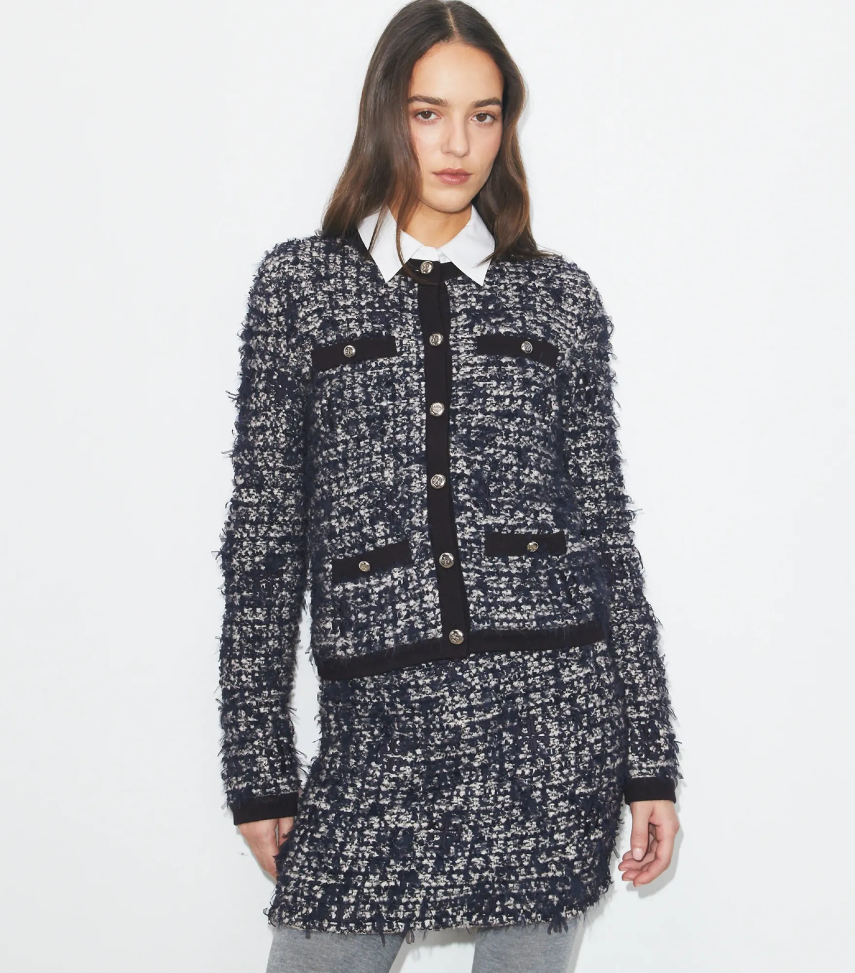 KENDRA TWEED-CARDIGAN