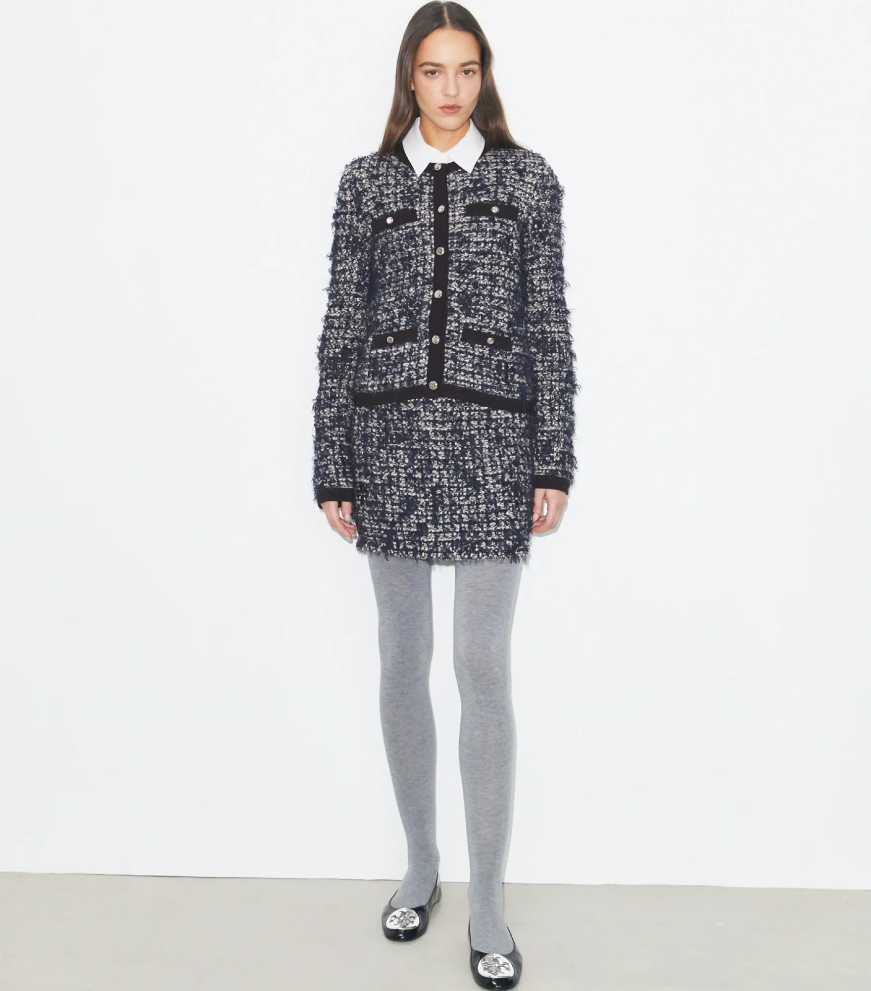 KENDRA TWEED-CARDIGAN
