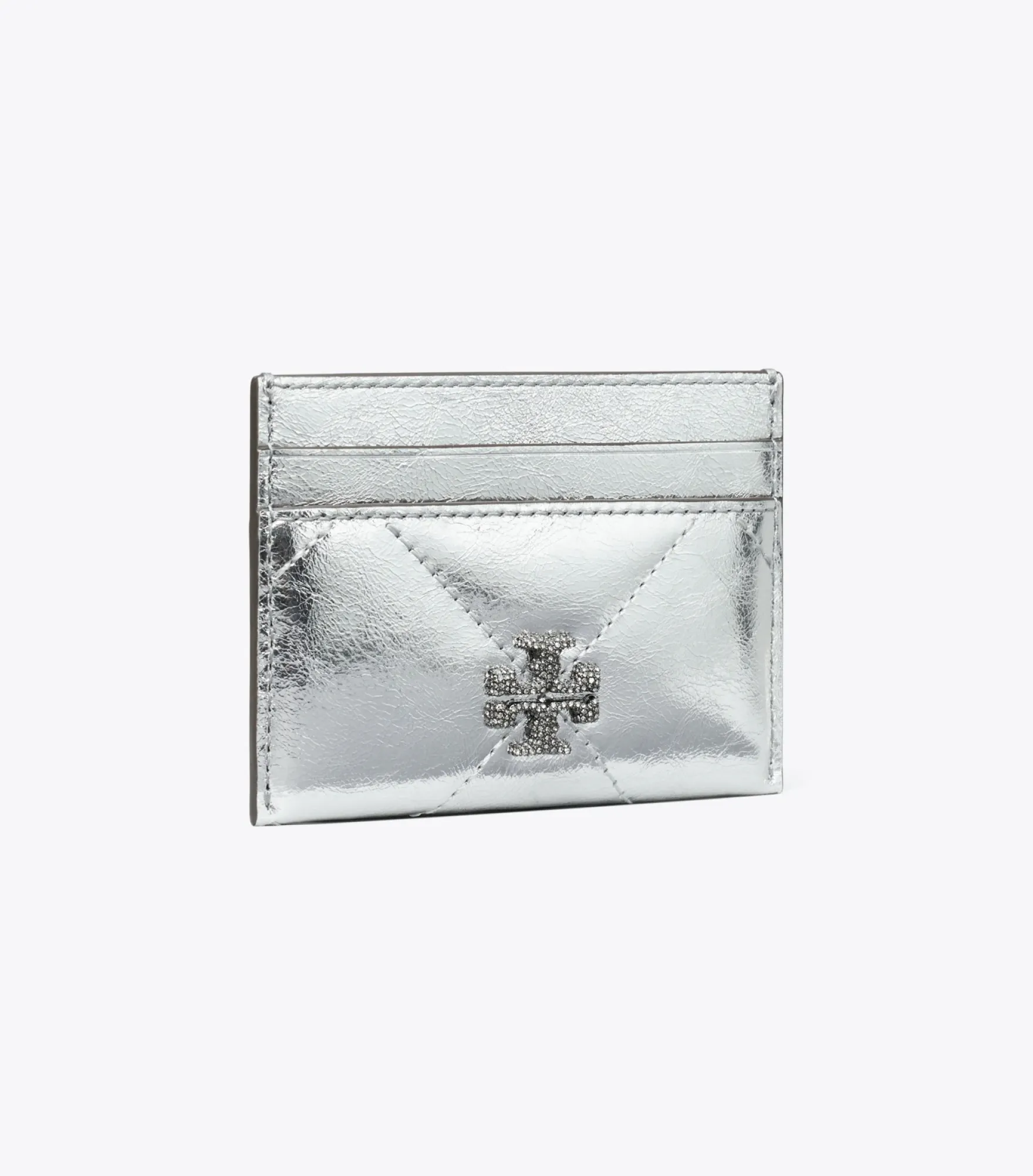 KIRA DIAMOND QUILT METALLIC CARD CASE
