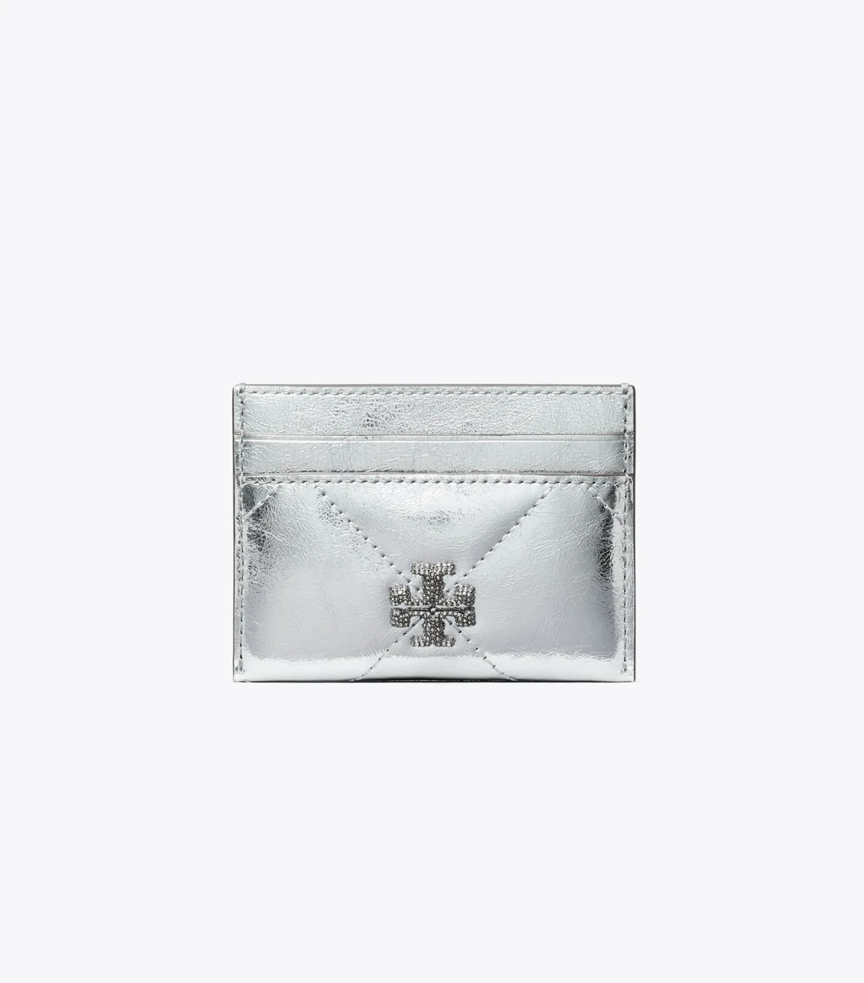 KIRA DIAMOND QUILT METALLIC CARD CASE