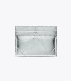 KIRA DIAMOND QUILT METALLIC CARD CASE