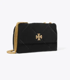KLEINE KIRA SCHULTERTASCHE AUS SAMT MIT RAUTENSTEPPUNG UND PAVÉ