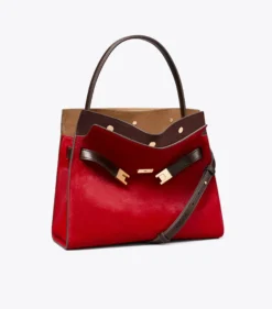 KLEINE LEE RADZIWILL DOUBLE BAG AUS KALBSHAAR