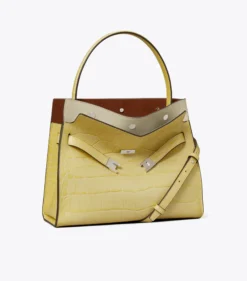 KLEINE LEE RADZIWILL DOUBLE BAG MIT PRÄGUNG
