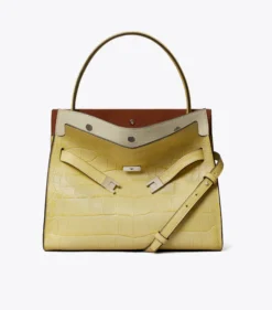 KLEINE LEE RADZIWILL DOUBLE BAG MIT PRÄGUNG