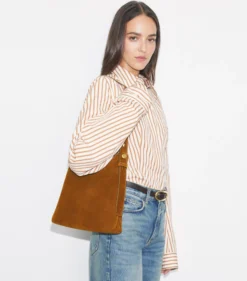 KLEINE ROMY HOBO BAG AUS WILDLEDER