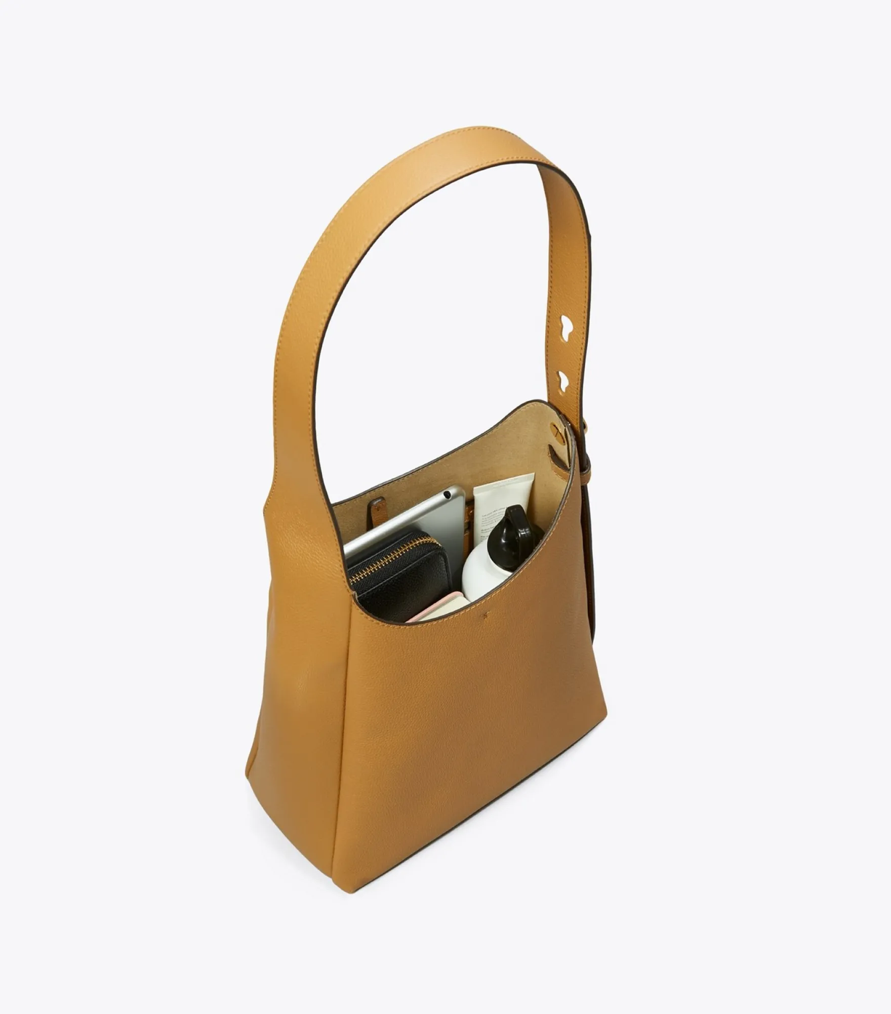 KLEINE ROMY HOBO BAG AUS WILDLEDER