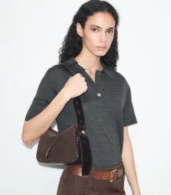 KLEINE ROMY SCHULTERTASCHE AUS WILDLEDER
