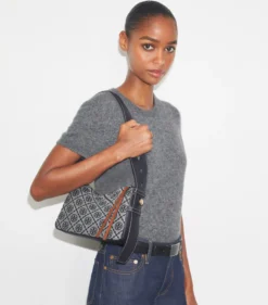 KLEINE ROMY SCHULTERTASCHE MIT T-MONOGRAMM