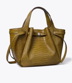 KLEINE ROMY TOTE BAG MIT KROKOPRÄGUNG