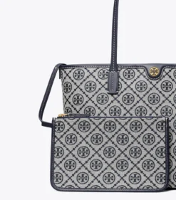 KLEINE TOTE BAG MIT T-MONOGRAMM UND REISSVERSCHLUSS