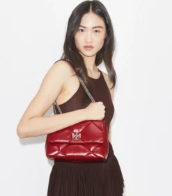 KLEINE, WANDELBARE KIRA SCHULTERTASCHE MIT RAUTENSTEPPUNG