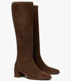 KNIEHOHE STIEFEL MIT ZEHENKAPPE