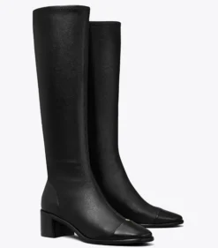KNIEHOHE STIEFEL MIT ZEHENKAPPE