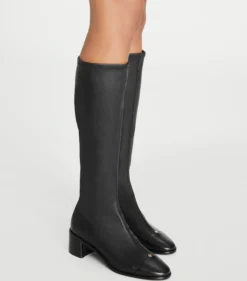 KNIEHOHE STIEFEL MIT ZEHENKAPPE