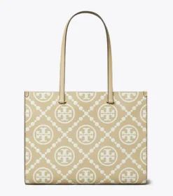 KONTRASTIEREND GEPRÄGTE TOTE BAG MIT T-MONOGRAMM