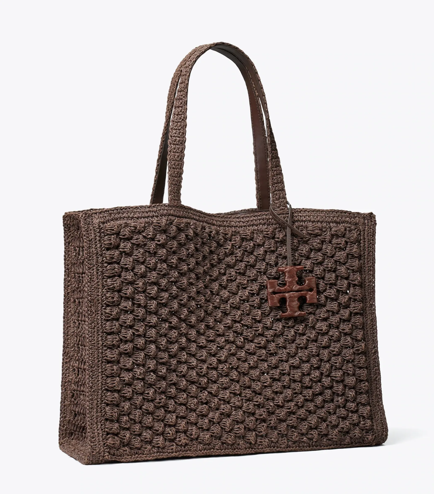 LARGE ELLA HAND-CROCHETED POPCORN TOTE