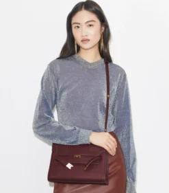 LEE RADZIWILL SCHULTERTASCHE AUS STRUKTURLEDER