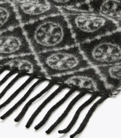 LÄNGLICHER SCHAL MIT T-MONOGRAMM
