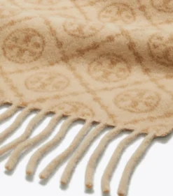LÄNGLICHER SCHAL MIT T-MONOGRAMM