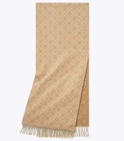 LÄNGLICHER SCHAL MIT T-MONOGRAMM