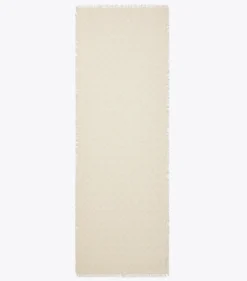 LÄNGLICHER SCHAL MIT T-MONOGRAMM UND BLUMENMUSTER