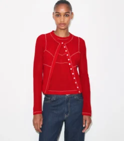 MESHCARDIGAN AUS BAUMWOLLE UND NYLON