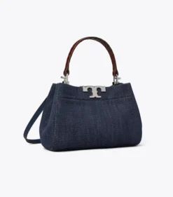 MINI ELEANOR HENKELTASCHE AUS DENIM