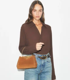 MINI ELEANOR HENKELTASCHE AUS WILDLEDER