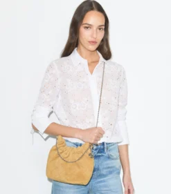 MINI FLEMING HOBO BAG AUS WEICHEM WILDLEDER