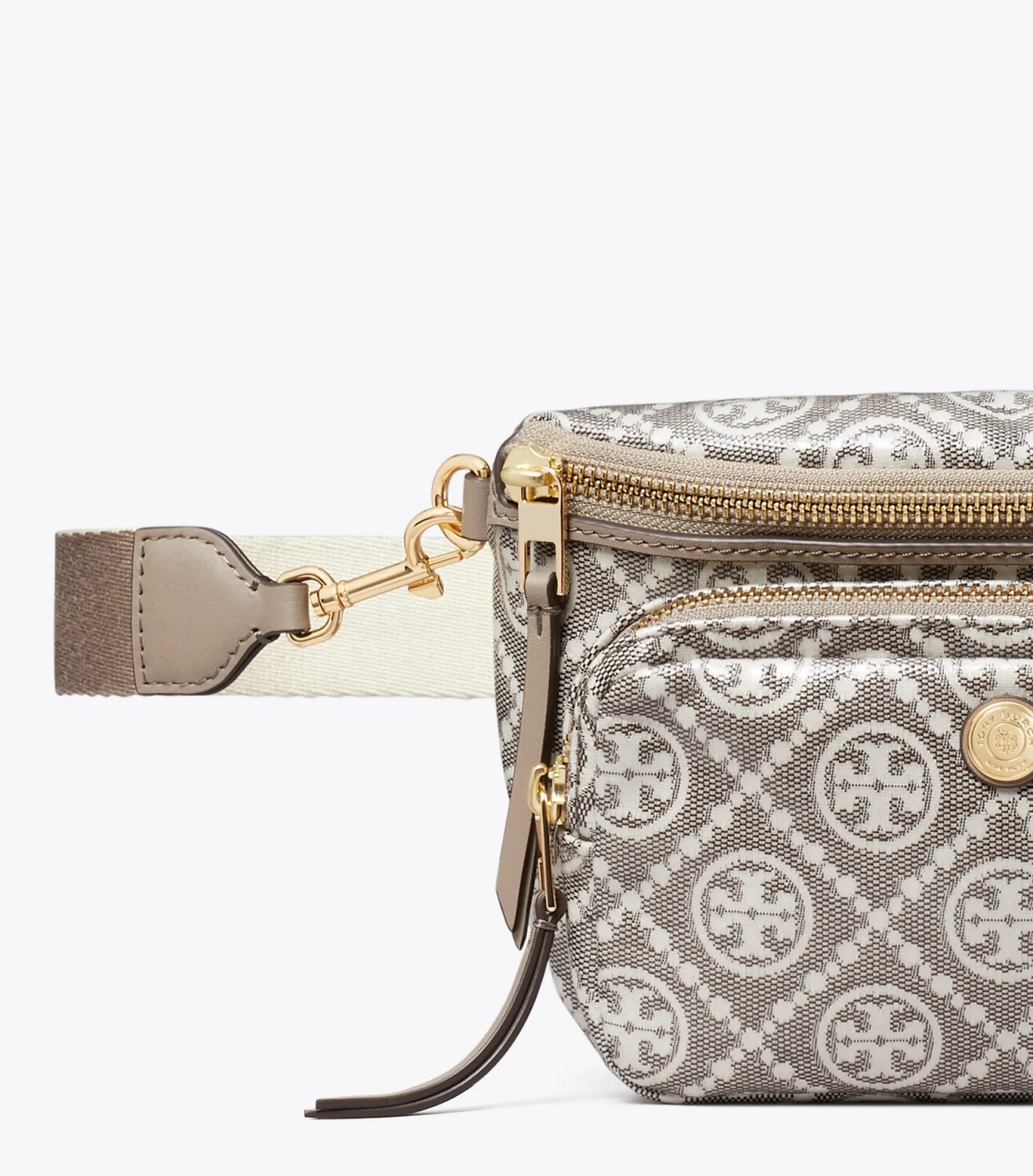 MINI-GÜRTELTASCHE AUS BESCHICHTETEM JACQUARD MIT T-MONOGRAMM