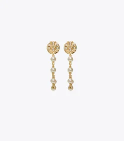 MOONDANCE PEARL AND CHAIN EARRINGS
