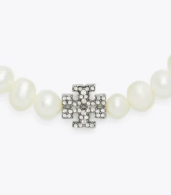 MOONDANCE PEARL AND PAVÉ BRACELET