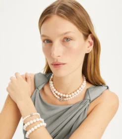 MOONDANCE PEARL AND PAVÉ BRACELET