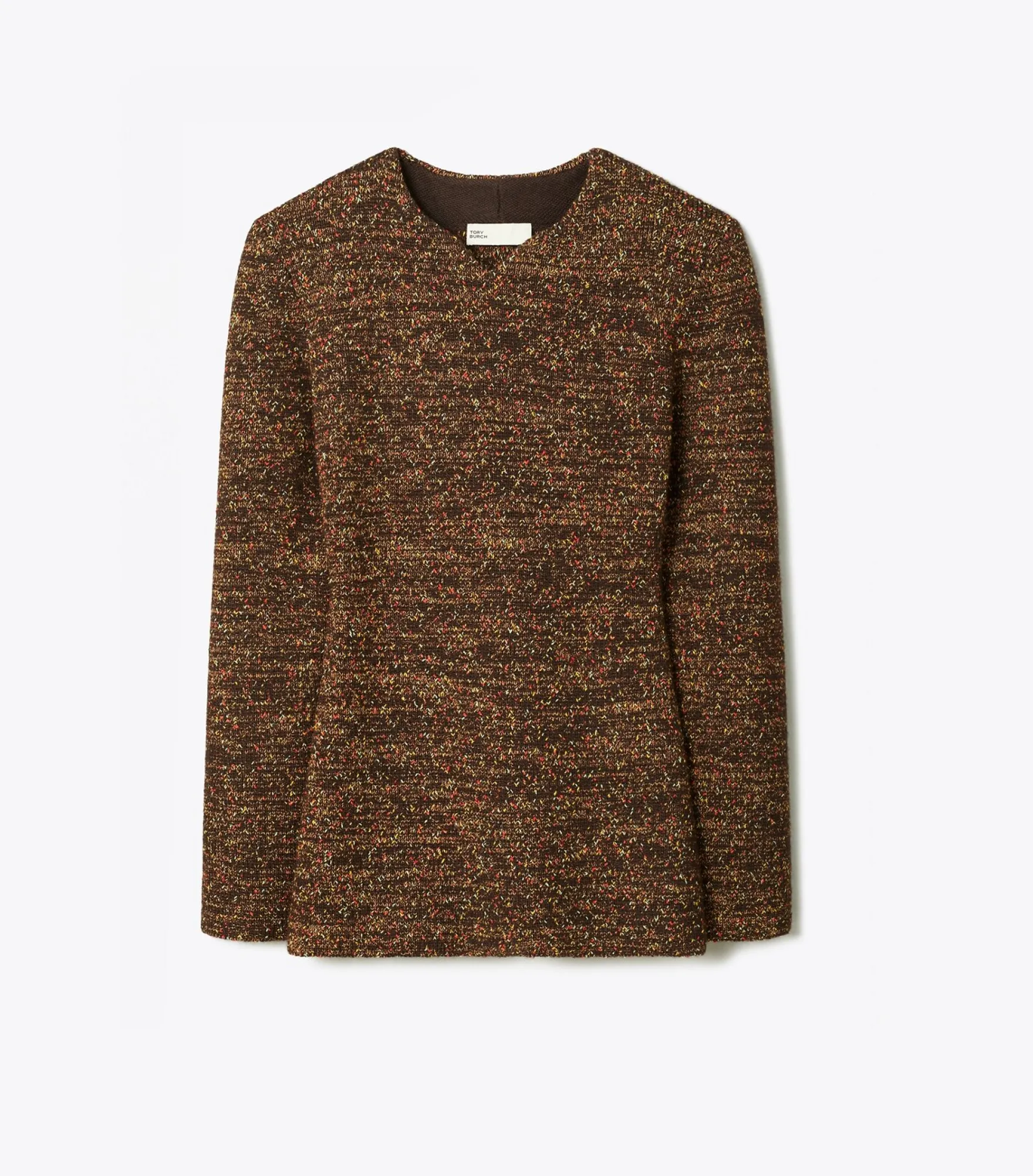 NYLON AND VISCOSE MARLED SWEATER