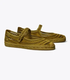 OPEN WEAVE MARY-JANE-ESPADRILLE