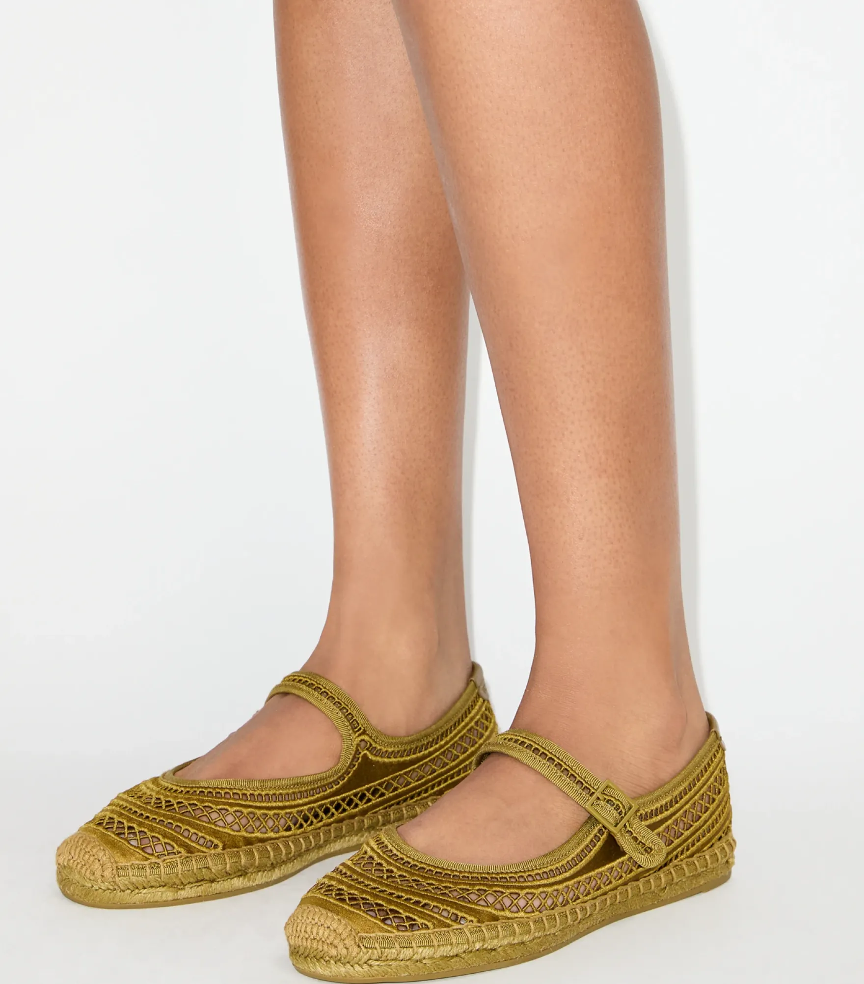 OPEN WEAVE MARY-JANE-ESPADRILLE