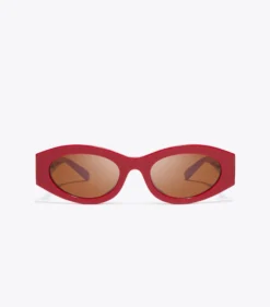 OVALE SONNENBRILLE MIT PIERCINGDETAIL