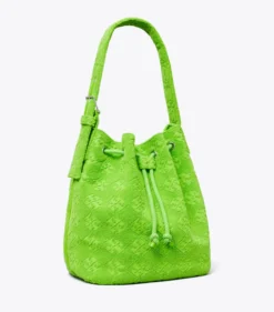 OVERSIZE BUCKET BAG AUS TERRY MIT T-MONOGRAMM