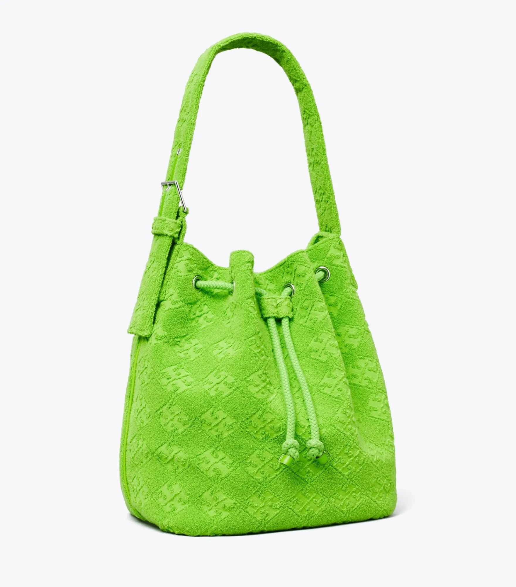 OVERSIZE BUCKET BAG AUS TERRY MIT T-MONOGRAMM
