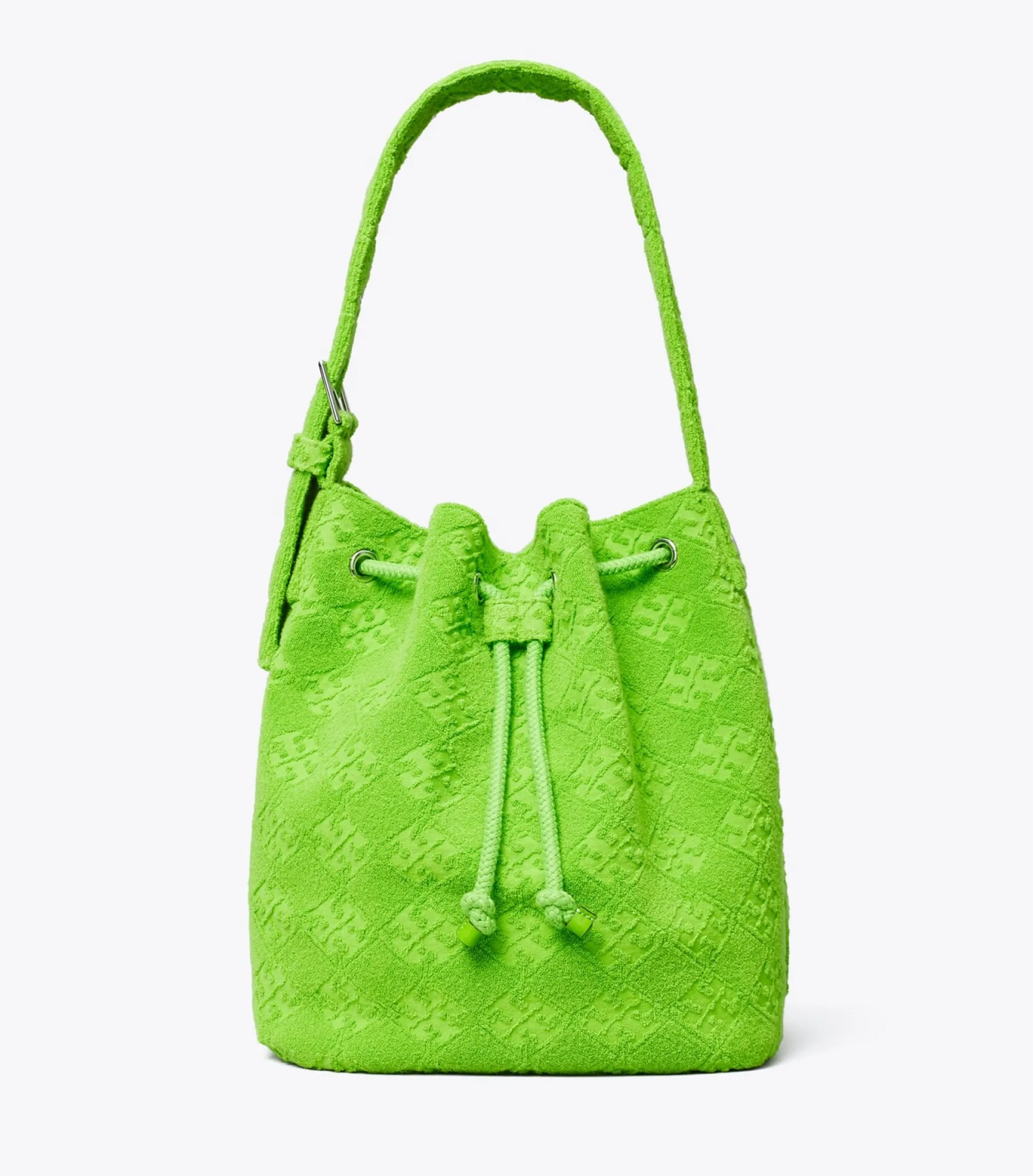 OVERSIZE BUCKET BAG AUS TERRY MIT T-MONOGRAMM
