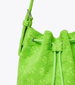 OVERSIZE BUCKET BAG AUS TERRY MIT T-MONOGRAMM