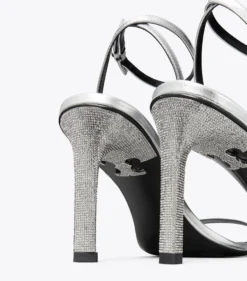 PAVÉ HEELED SANDAL