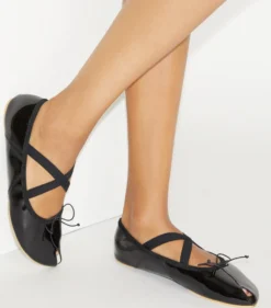 PEEP-TOE MARY JANE BALLET