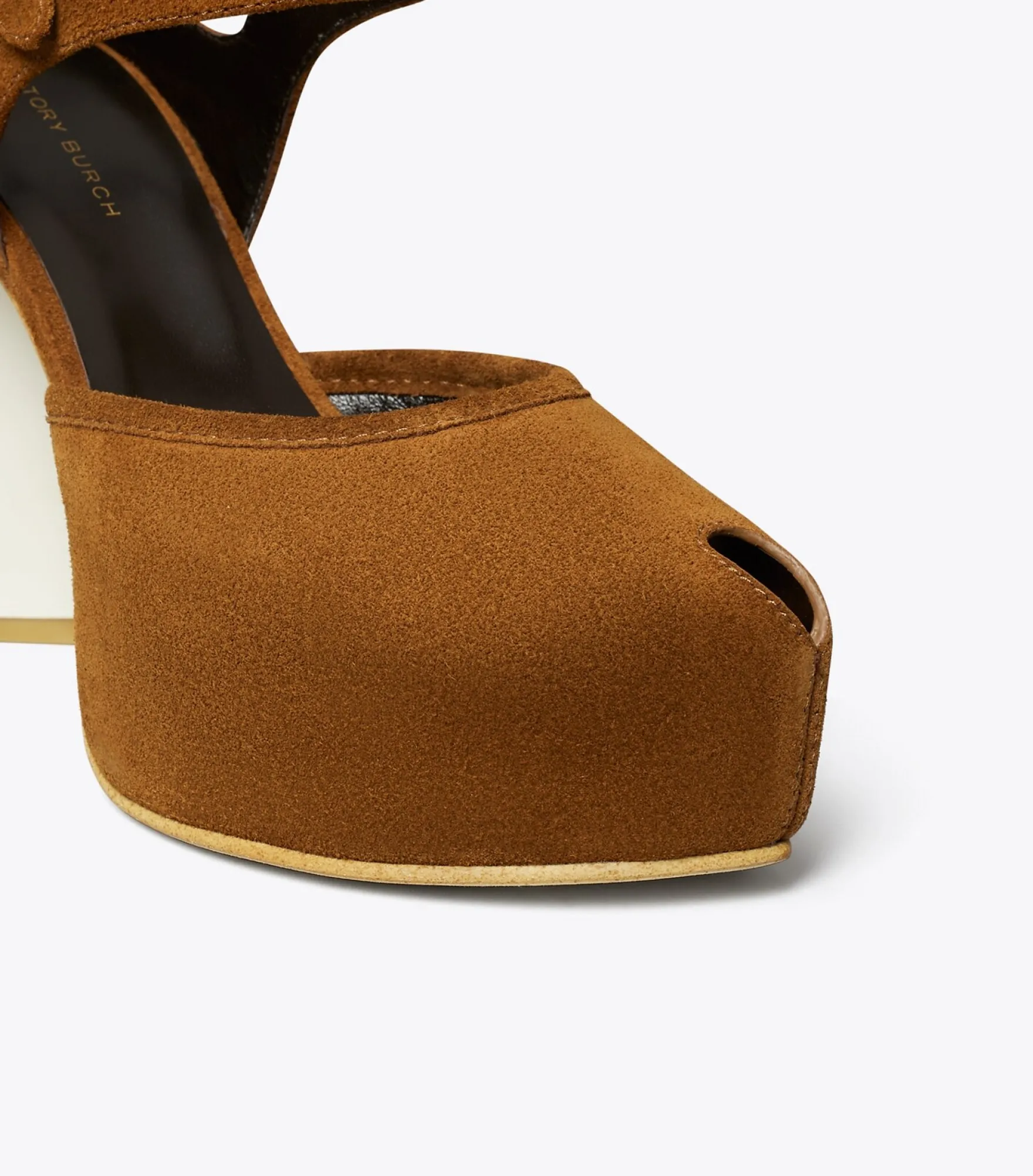 PEEPTOE-SANDALE MIT PLATEAUSOHLE